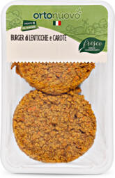 Burger di lenticchie e carote