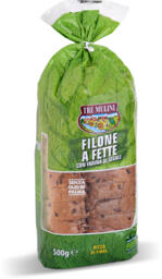 Pane filone a fette con farina di segale