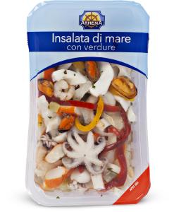 Insalata di mare con verdure