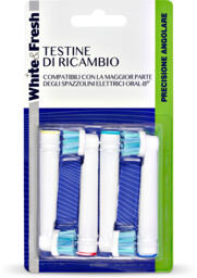 Testine di ricambio per spazzolino elettrico 4 pezzi