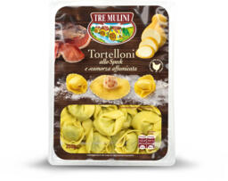Tortelloni speck e scamorza affumicata