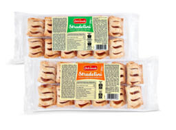 Strudelini di pasta sfoglia ripieni alla mela/albicocca