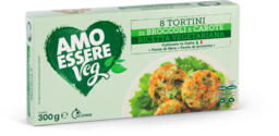 Tortini broccoli e carote surgelati 8 pezzi