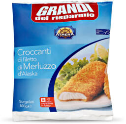 Croccanti di filetto di Merluzzo D'Alaska surgelati