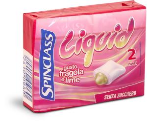 Chewing gum gusto fragola e lime senza zucchero