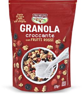 Granola croccante con frutti rossi