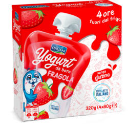 Yogurt da bere alla fragola