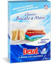 Detersivo classico in polvere per bucato a mano e in lavatrice