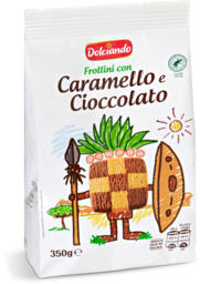 Frollini con caramello e cioccolato