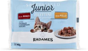 Filettini in gelatina con manzo/con pollo per gatti