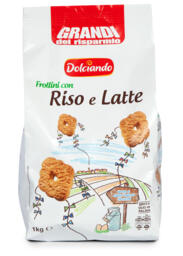 Biscotti frollini con riso e latte