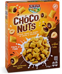 Cereali ripieni di crema al cacao e nocciole Choco Nuts