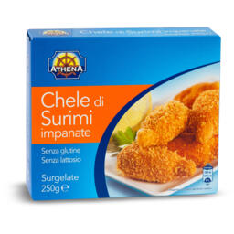Chele di surimi impanate surgelate
