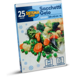Sacchetti gelo grandi 25 pezzi