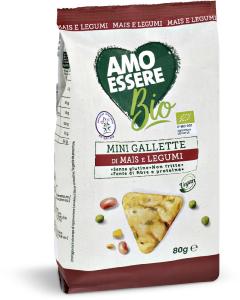 Snack mini gallette mais e legumi Bio