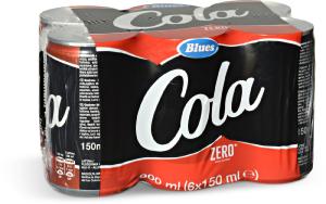 Cola zero in lattina