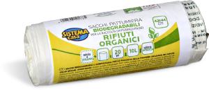 Sacchi pattumiera biodegradabili per rifiuti organici 20 pezzi