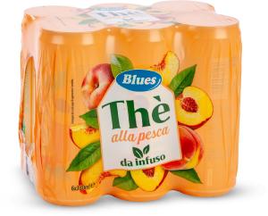Thè da infuso alla pesca in lattina