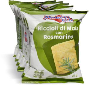 Patatine riccioli di mais con rosmarino 6 pezzi