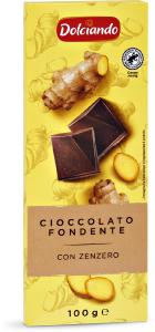 Tavoletta cioccolato fondente con zenzero