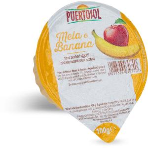 Polpa di frutta gusto mela e banana