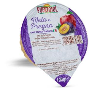 Polpa di frutta gusto mela e prugna