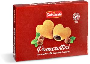 Panzerottini con crema alle nocciole e cacao surgelati