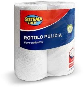 Rotolo pulizia in cellulosa 2 rotoli