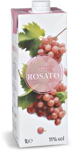 Vino rosato in brick