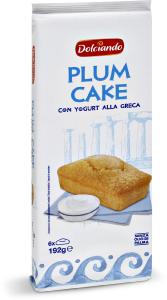 Plum cake con yogurt alla greca 6 pezzi