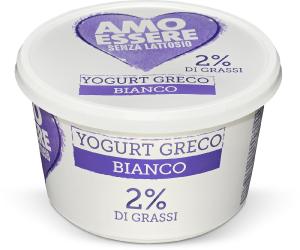 Yogurt greco bianco senza lattosio 2%