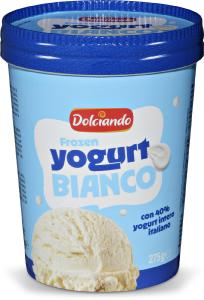 Gelato frozen yogurt bianco