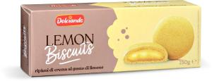 Biscotti ripieni di crema al gusto di limone