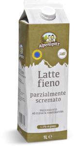 Latte fieno parzialmente scremato