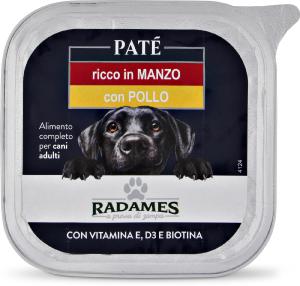 Patè ricco in manzo con pollo per cani