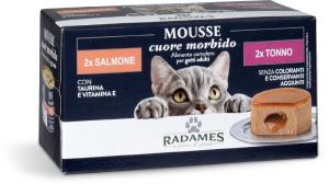 Mousse cuore morbido salmone/tonno per gatti