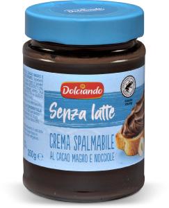 Crema spalmabile al cacao magro e nocciole senza latte