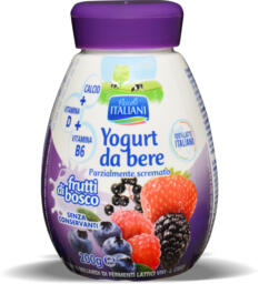 Yogurt da bere ai frutti di bosco