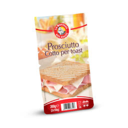 Prosciutto cotto a fette per toast
