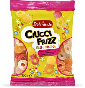 Caramelle gommose ciucci frizz gusti frutta