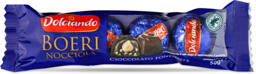 Boeri di cioccolato fondente ripieni di nocciola