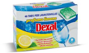 Tabs per lavastoviglie profumo limone 40 pezzi
