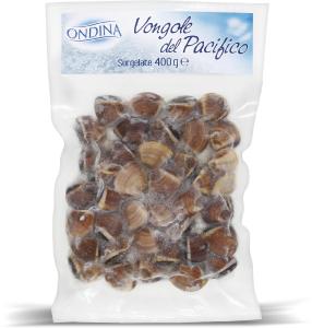 Vongole del Pacifico con guscio surgelate