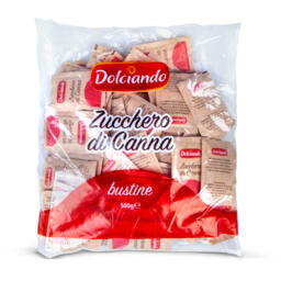 Zucchero di canna in bustine
