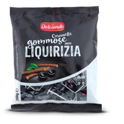 Caramelle gommose gusto liquirizia