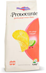 Patatine gusto pepe rosa e lime