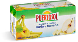 Succo alla mela e banana