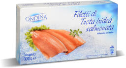 Filetti di trota iridea salmonata surgelati