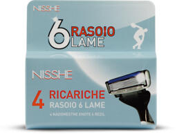 Ricariche rasoio 6 lame per uomo 4 pezzi