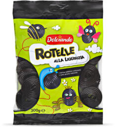 Caramelle rotelle alla liquirizia